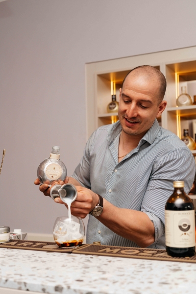 Attila Szelhoffer mit seinem Mozart Chocolate Drink